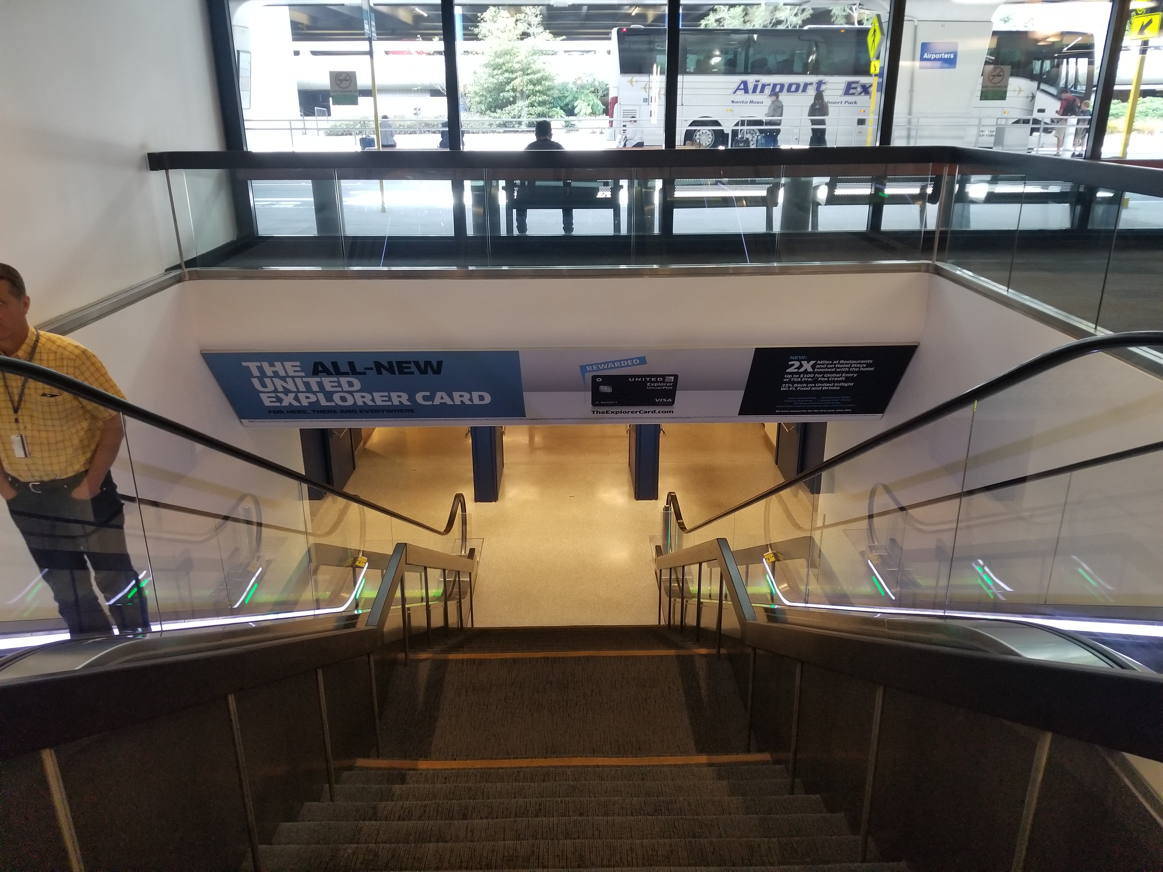 SFO Advertising: Escalator Banner 